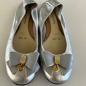 kid express silver flats